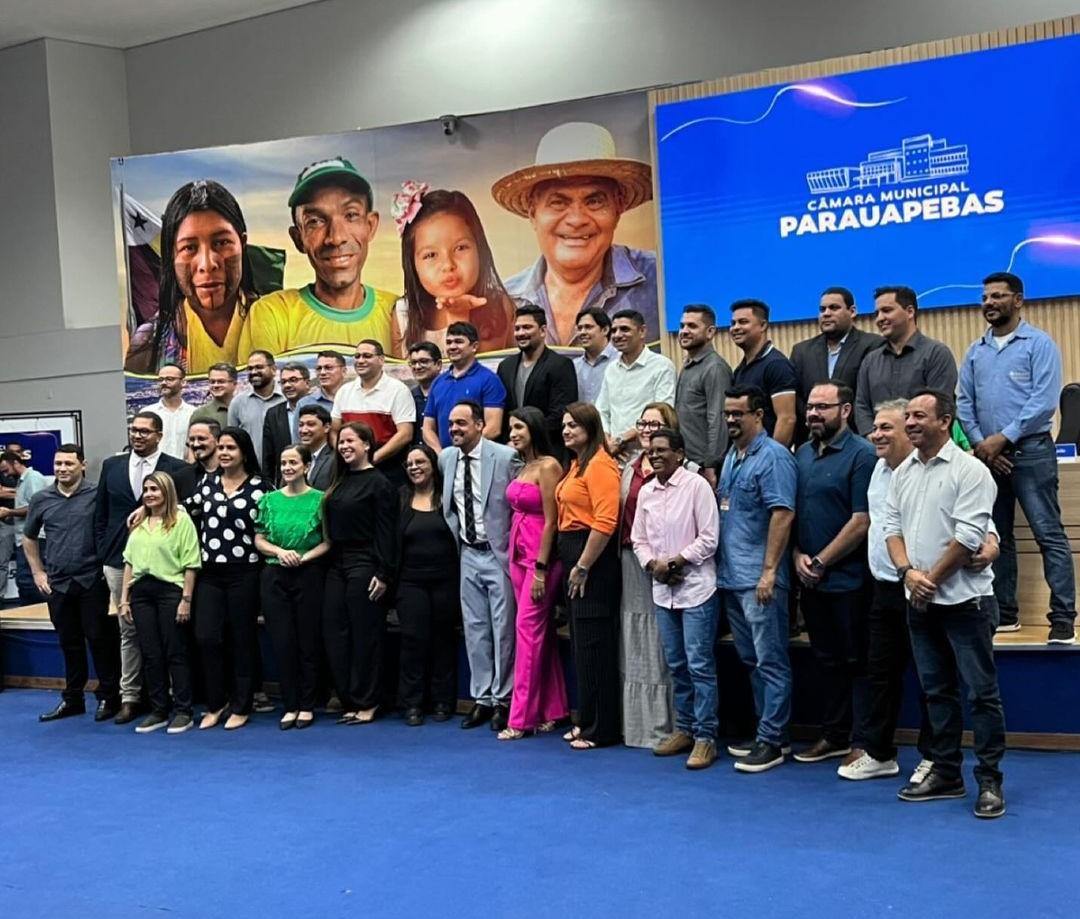 Aurélio Goiano apresenta secretariado durante sessão na Câmara Municipal de Parauapebas