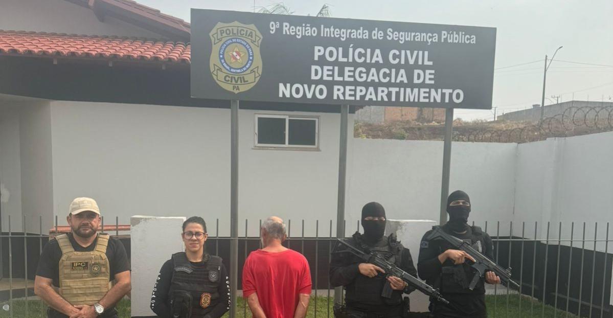 Polícia cumpre mandado de prisão por crime de roubo, estupro e receptação em Novo Repartimento