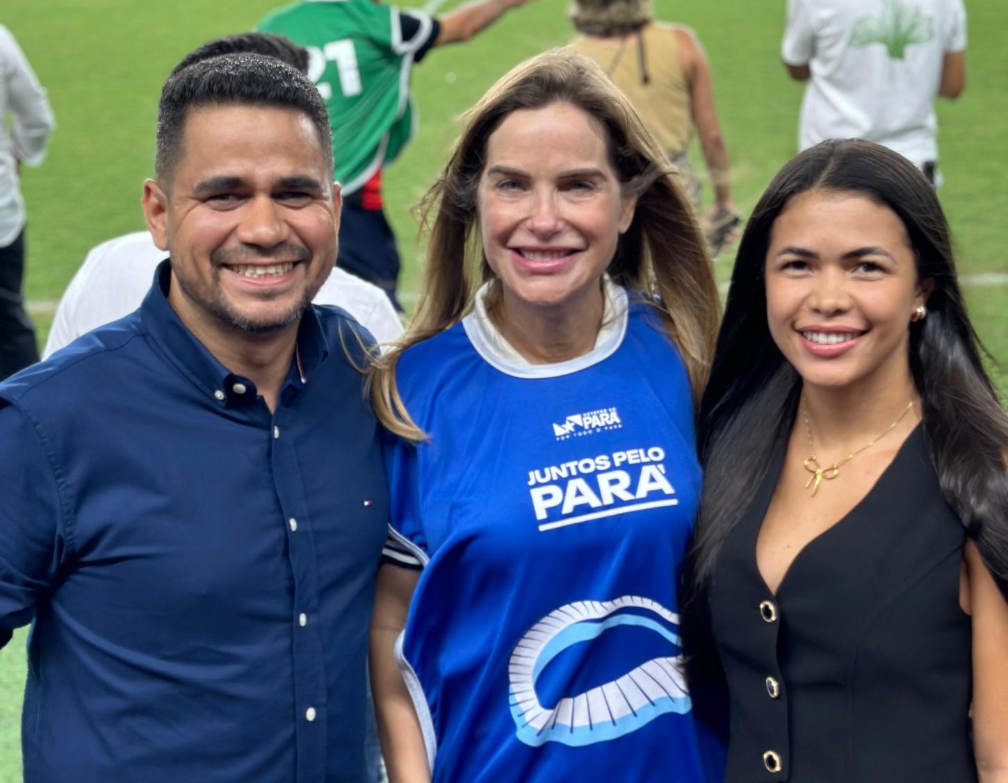 Prefeito e primeira-dama de Itupiranga participam de evento histórico no Mangueirão