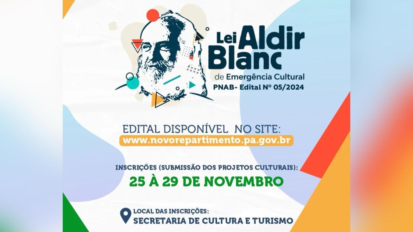 Prefeitura de Novo Repartimento divulga edital para projetos culturais no municipio; saiba mais