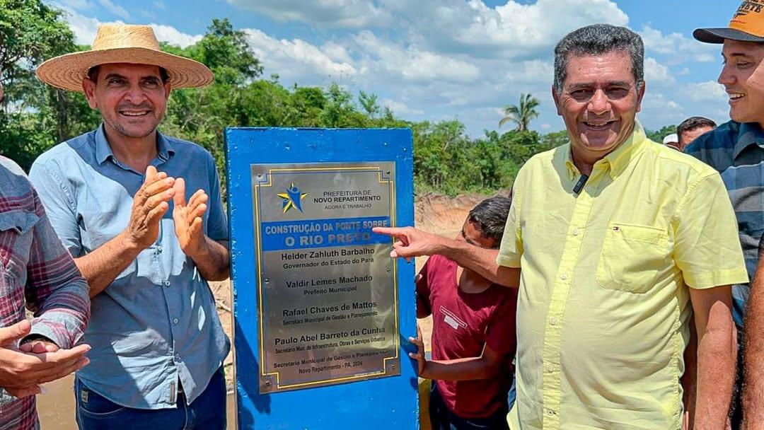Ponte sobre o Rio Preto é inaugurada em Novo Repartimento