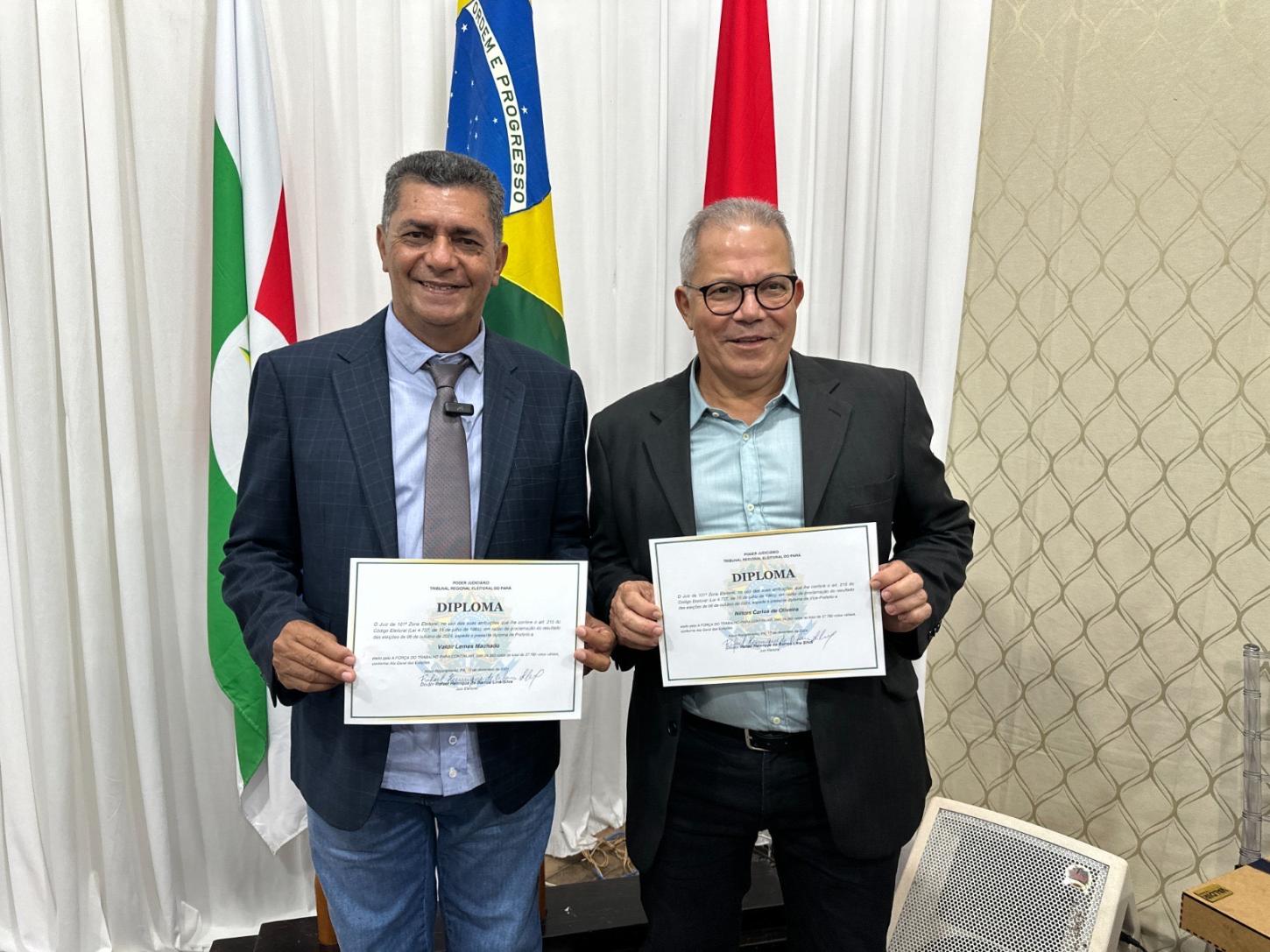 Prefeito Valdir Lemes, vice dr. Nilton e 15 vereadores são diplomados em Novo Repartimento