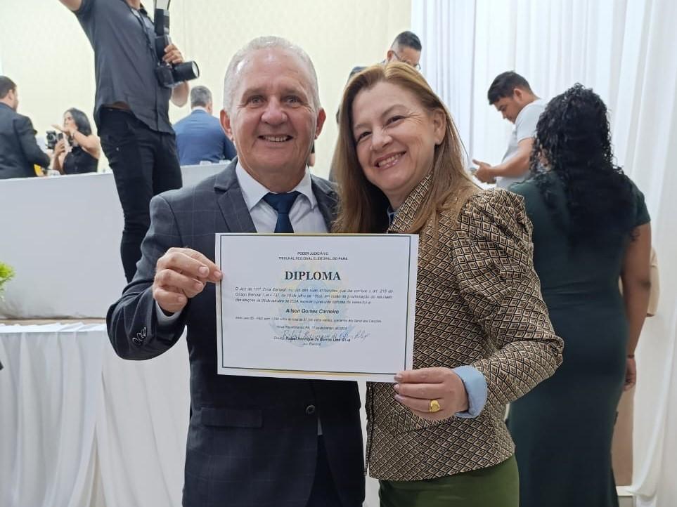 Vereador Ailson Carneiro é diplomado para novo mandato em Novo Repartimento