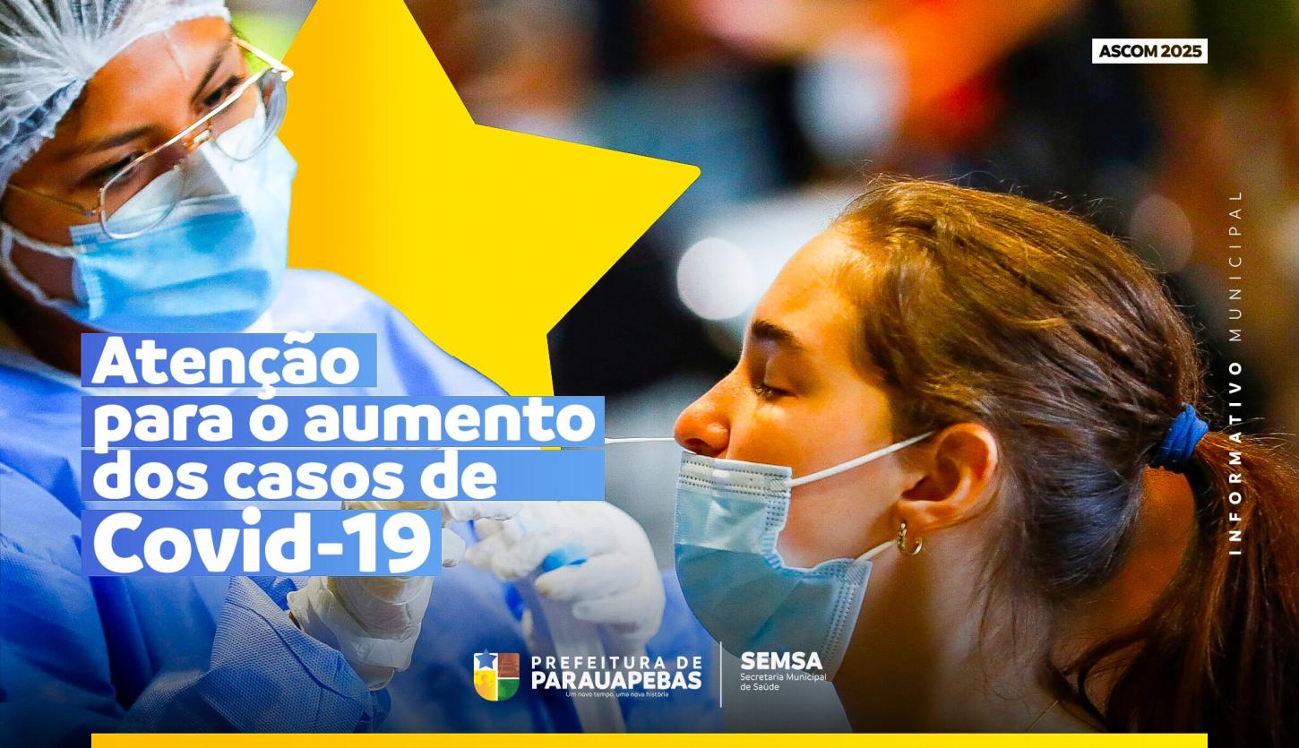 Prefeitura de Parauapebas alerta sobre o aumento de casos de Covid-19 no município