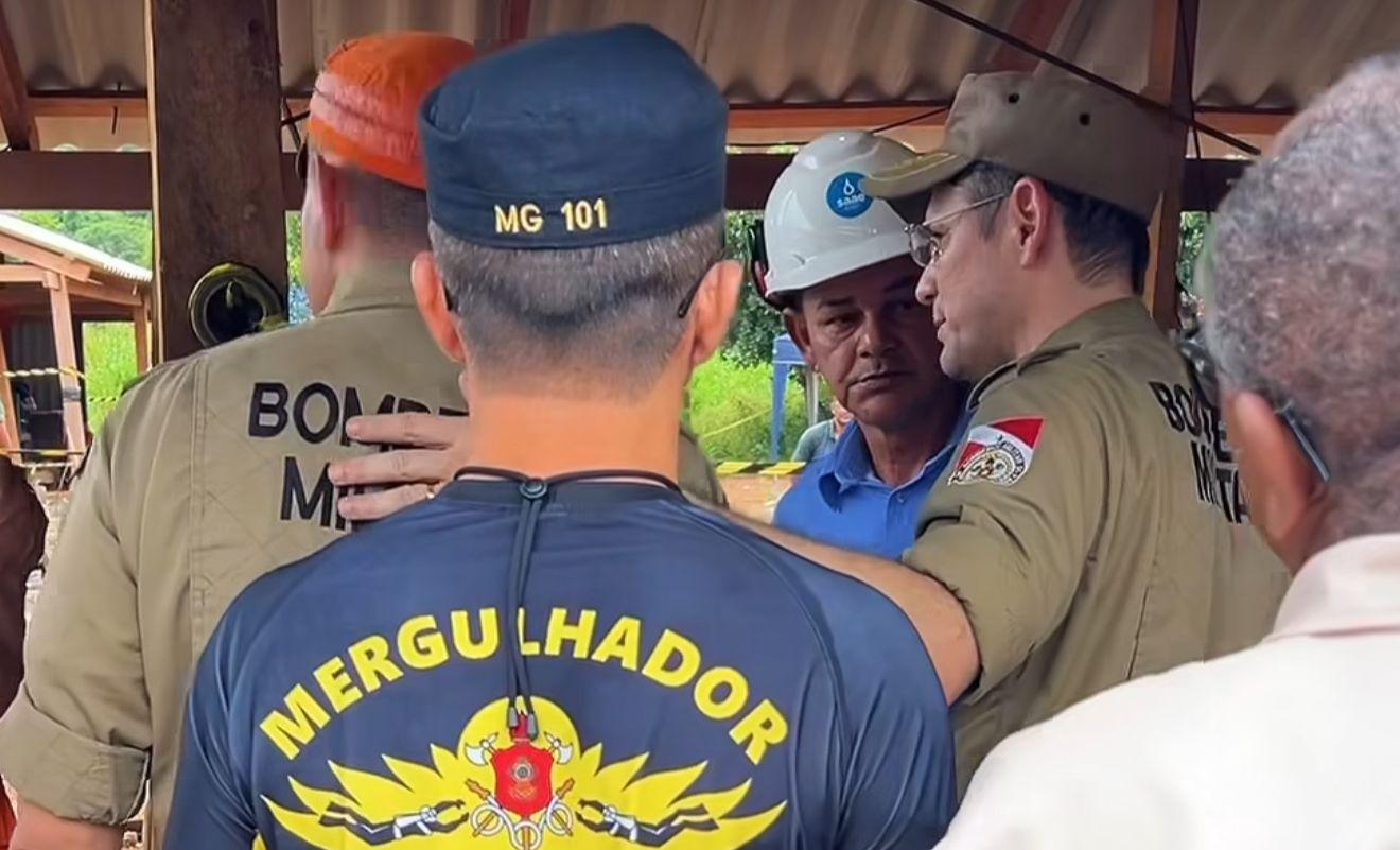 Vídeo: Mergulhadores chegam para auxiliar no resgate dos garimpeiros da mina de cobre em Canaã