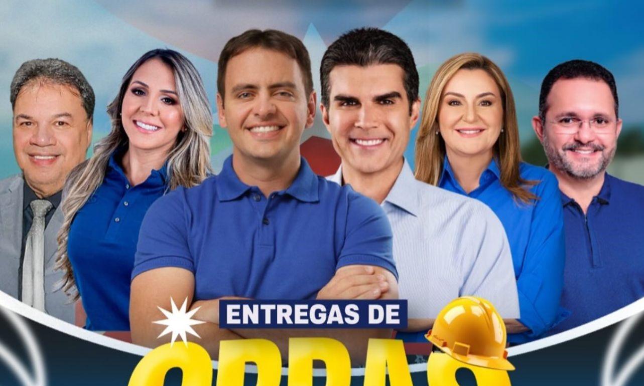 Helder, Hana e Flávio entregam obras hoje (14) em Breu Branco