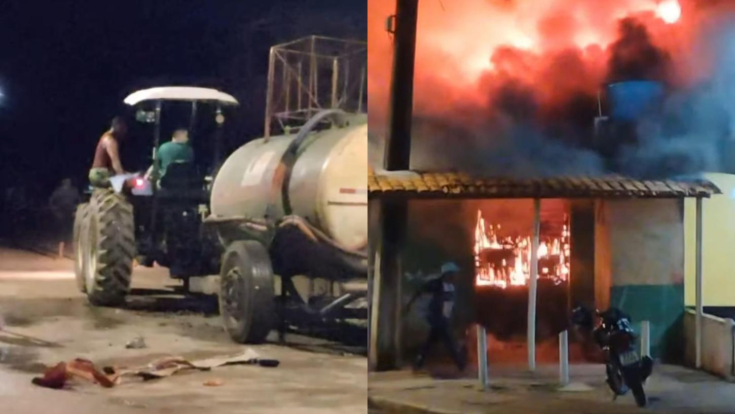 Wagno Godoy ajuda moradores de Itupiranga a conter incêndio em oficina