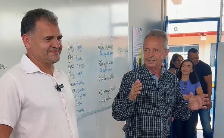 Osvaldinho Assunção entrega escola reformada e reforça investimento na educação de Xinguara