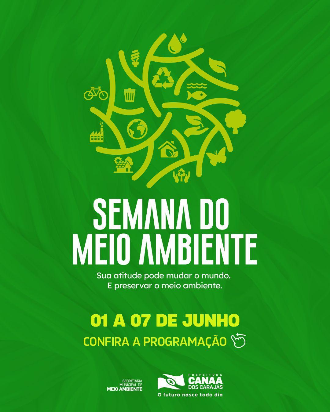 Canaã dos Carajás celebra Semana do Meio Ambiente com programação especial