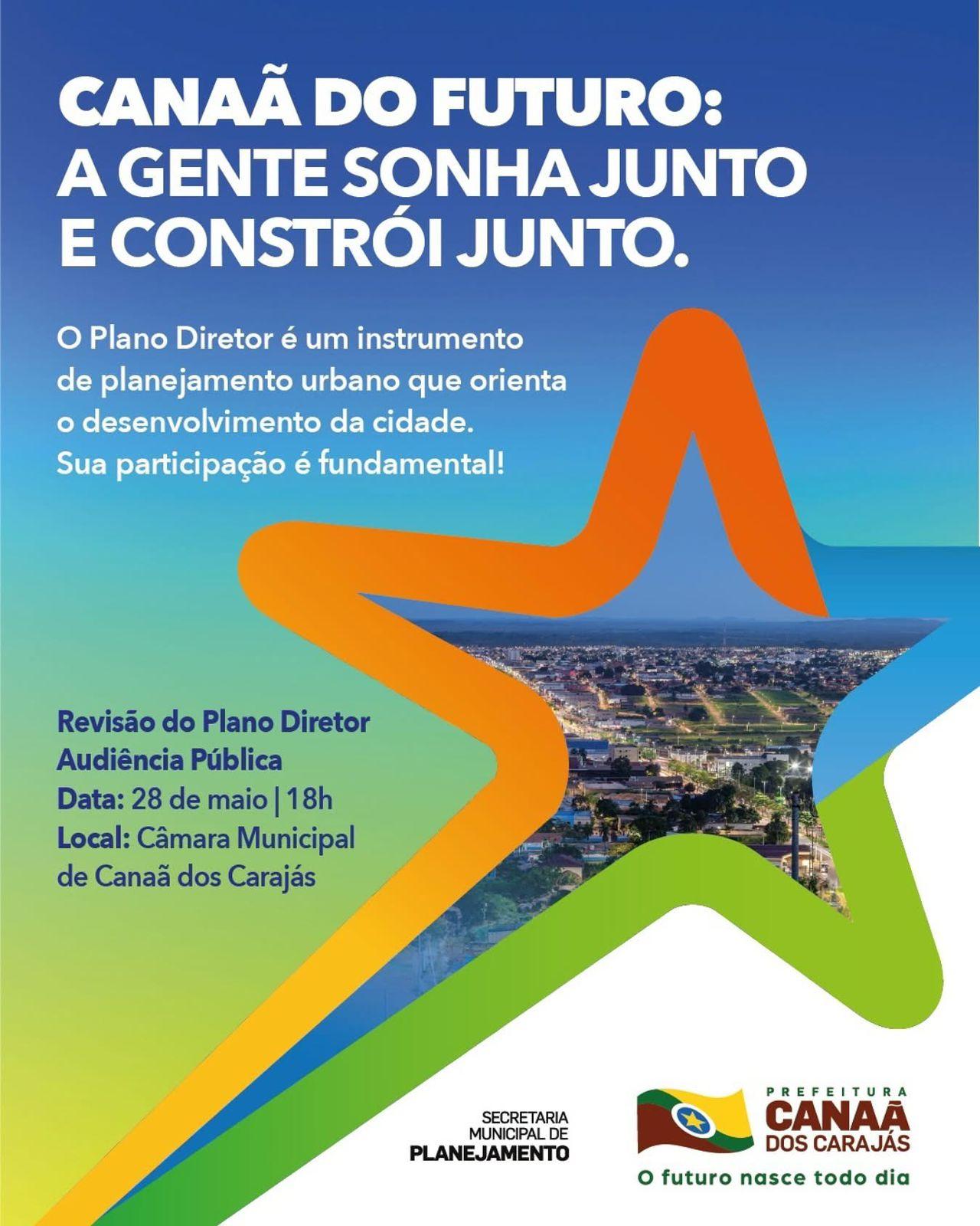 Canaã dos Carajás promove audiência pública para revisão do Plano diretor