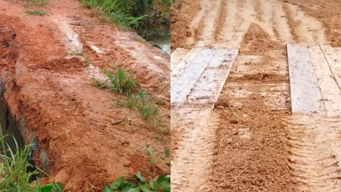 Com agilidade, Prefeitura de Breu Branco conserta estrada do Tauá, na vicinal do Mineiro