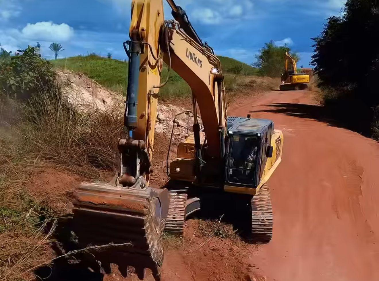 Prefeitura de Xinguara inicia corte de ladeiras na estrada Trans São José
