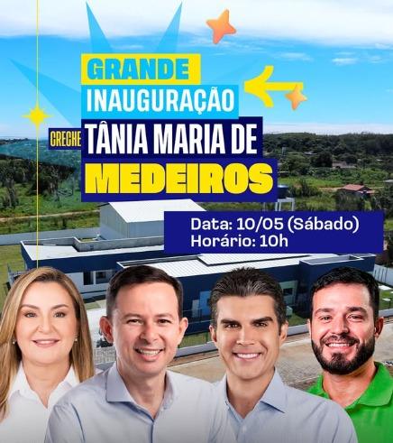 Valber, Helder e Hana inauguram creche em Bannach no sábado (10)