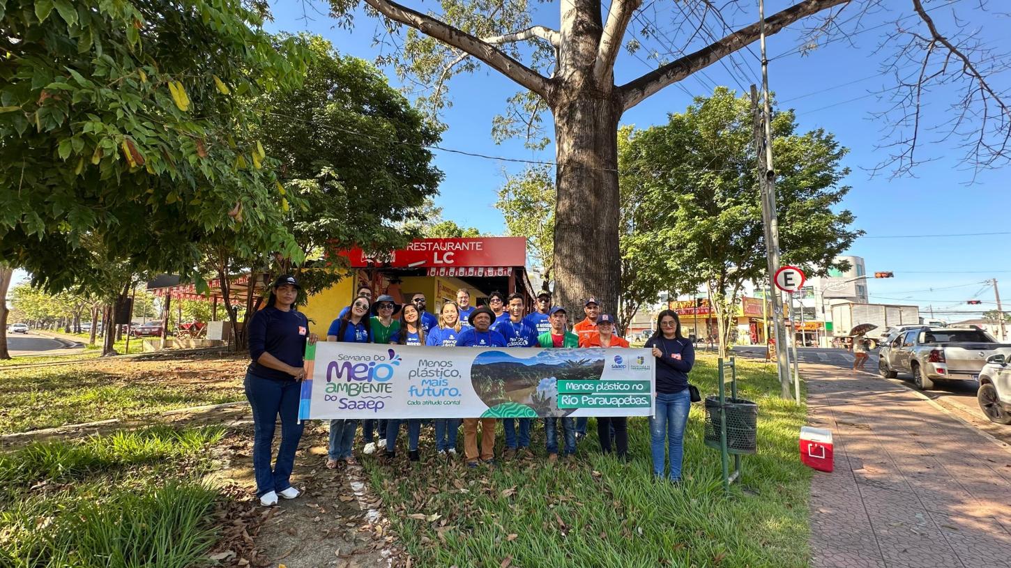 No Dia Mundial do Meio Ambiente, Saaep promove blitz educativa com entrega de mudas em pontos estratégicos da cidade