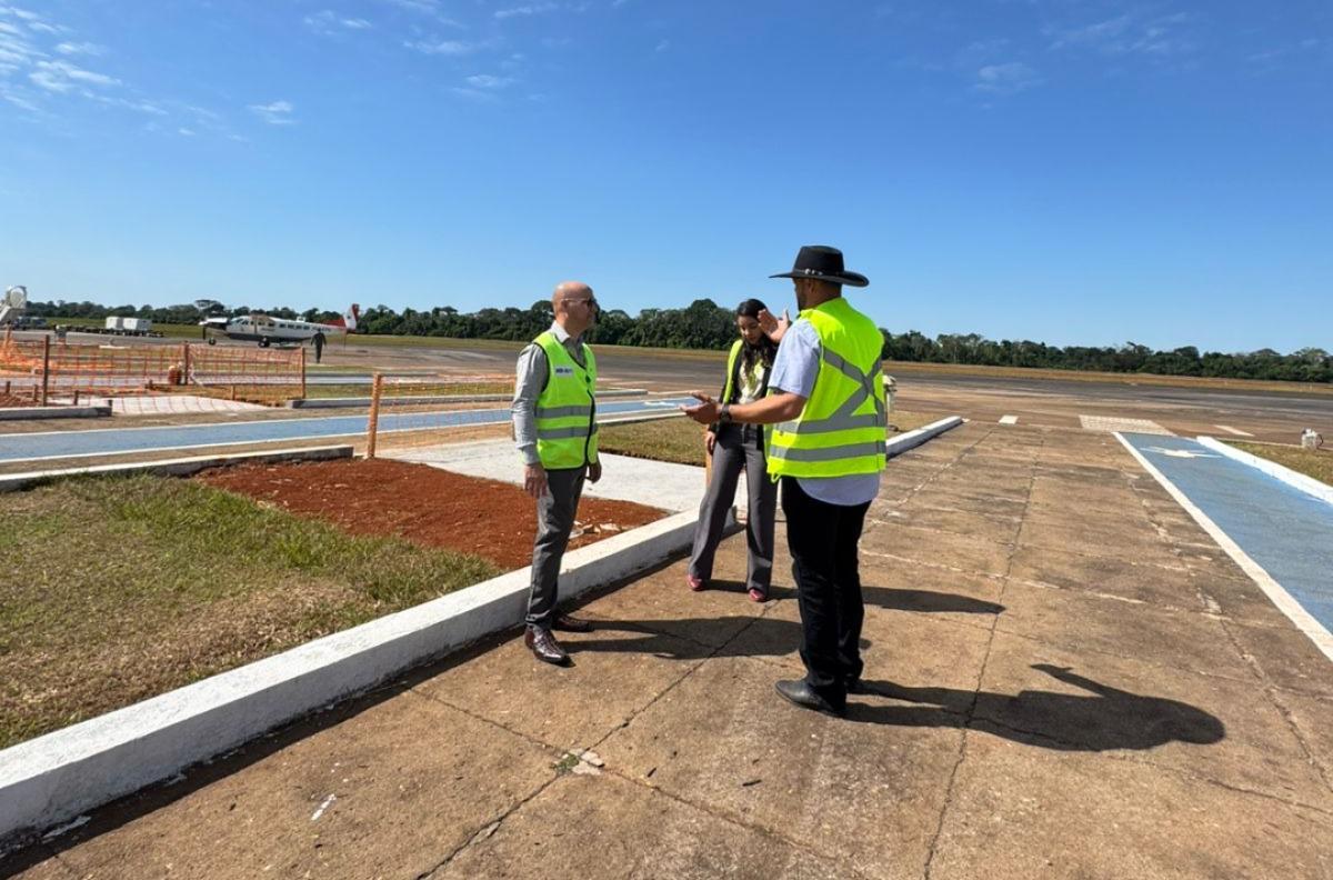 Aurélio Goiano visita obras de ampliação do aeroporto e projeta novo ciclo de desenvolvimento em Parauapebas
