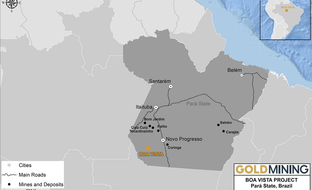 GoldMining negocia venda do projeto de ouro Boa Vista, no Pará, para empresa australiana