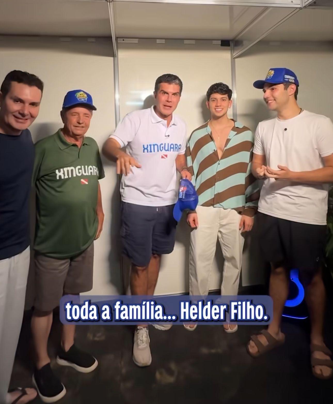 Helder e Jader Filho prestigiam Osvaldinho e participam de veraneio no Pontão