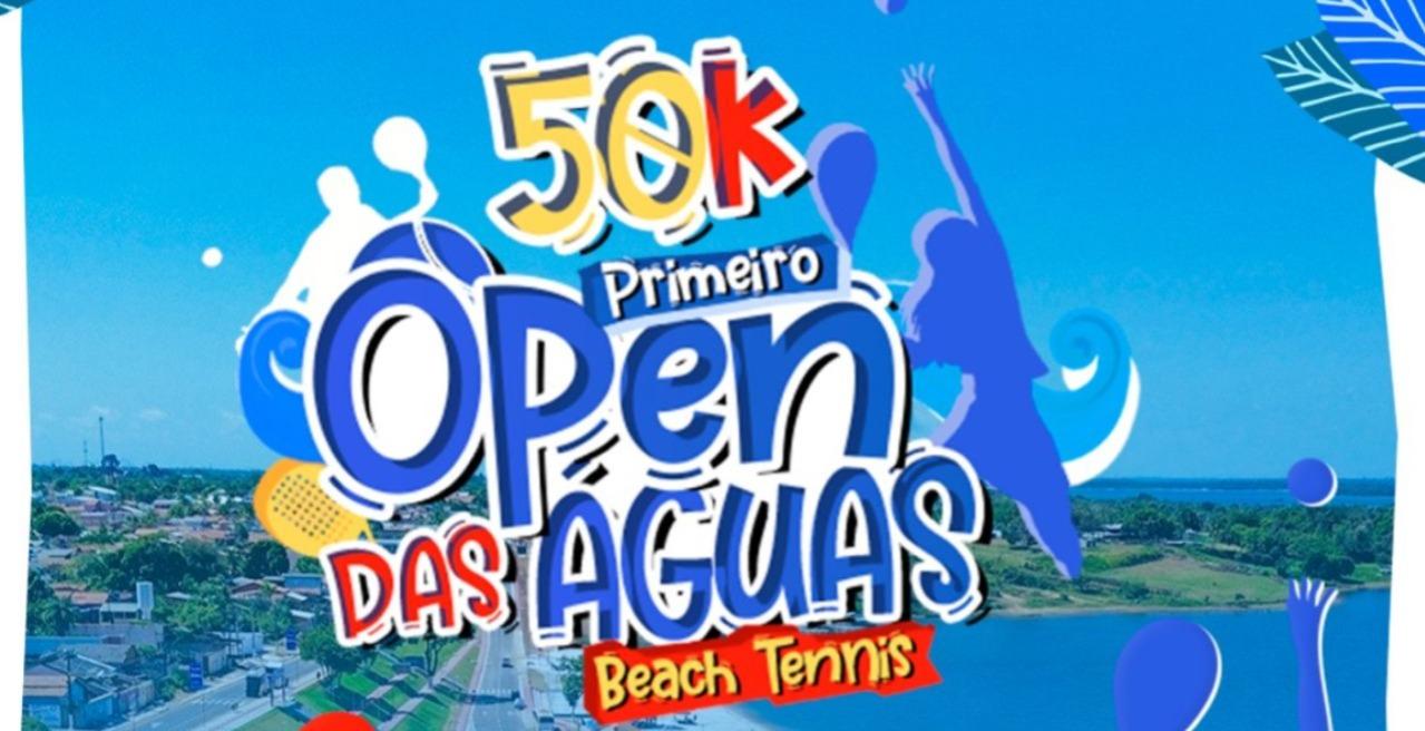 Praia, sol e R$ 50 mil em premiação: vem aí o 1º Open das Águas de Beach Tennis em Breu Branco