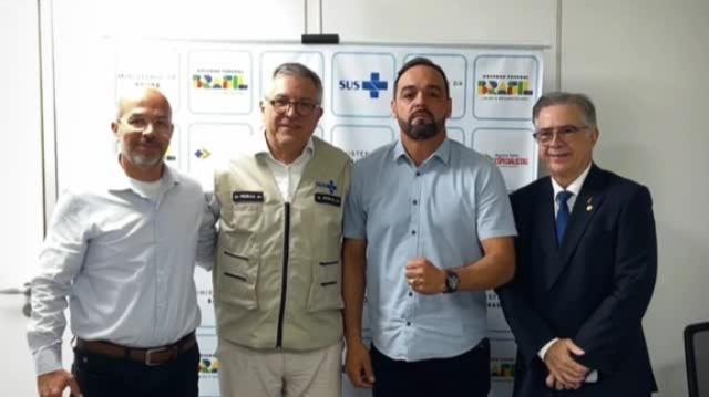 Em Brasília, Aurélio Goiano e Luiz Veloso articulam avanços para a saúde de Parauapebas