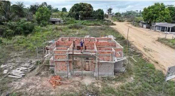 Obras no novo Posto de Saúde da Vila Nova Descoberta avançam em Novo Repartimento
