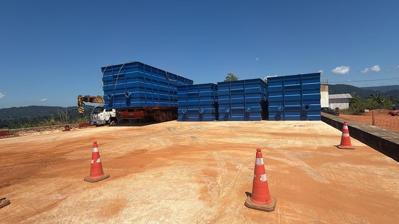Prefeitura de Parauapebas recebe mais dois módulos de tratamento de água destinados à ETA II
