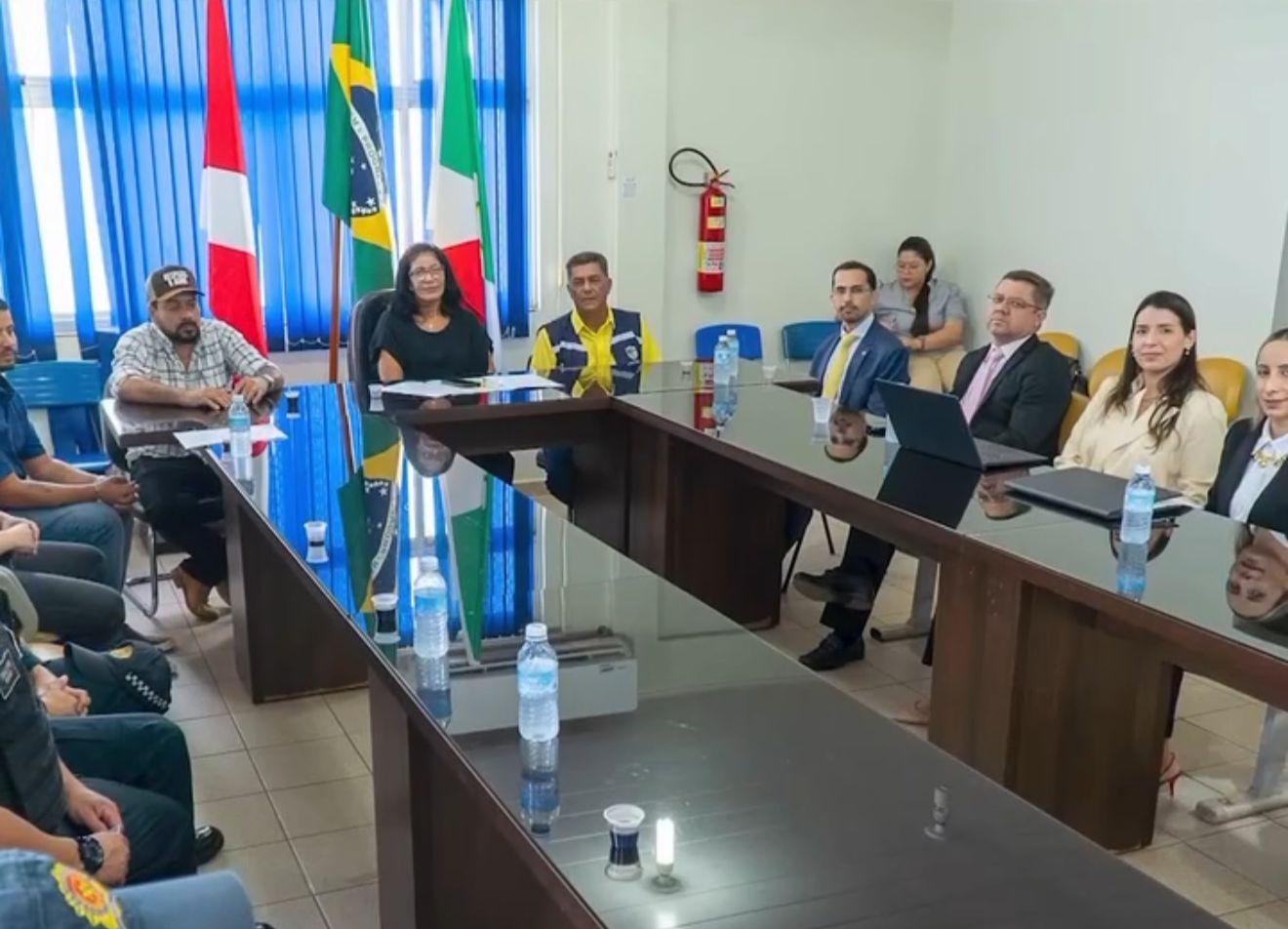 Valdir Lemes discute ações com autoridades para reforçar segurança pública em Novo Repartimento