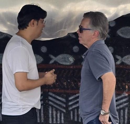 Parauapebas: presidente do PL, Joaquim Passarinho é visto conversando com Dr. Marcos Vinícius