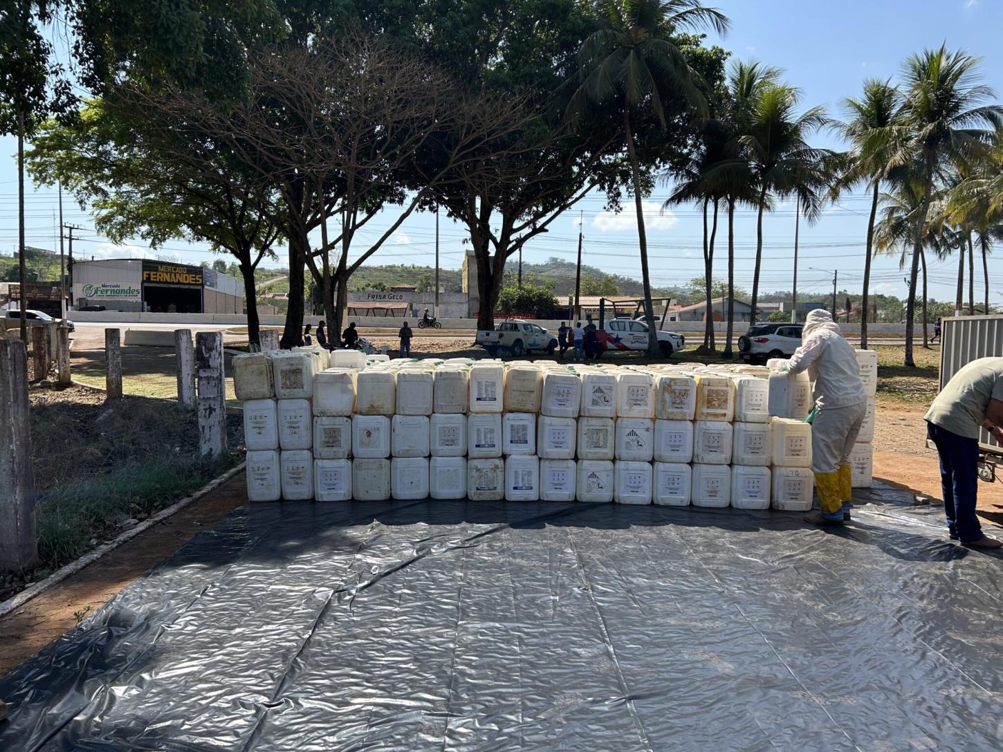 Produtores rurais participam de ação de devolução de embalagens de agrotóxicos em Parauapebas