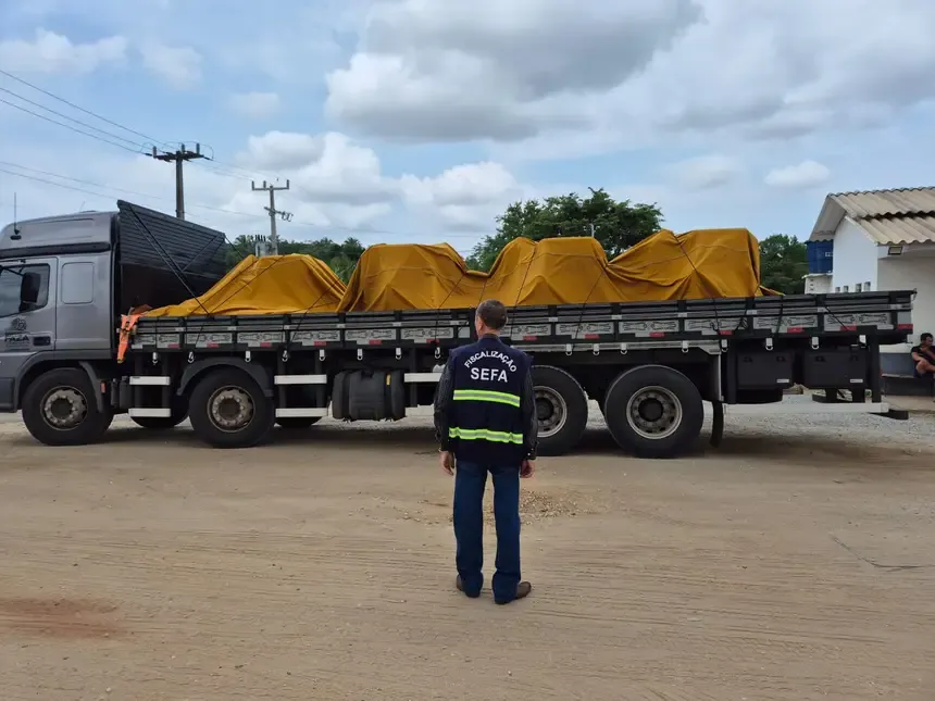 Secretaria da Fazenda (Sefa) apreende peças de máquinas avaliadas em R$ 110 mil