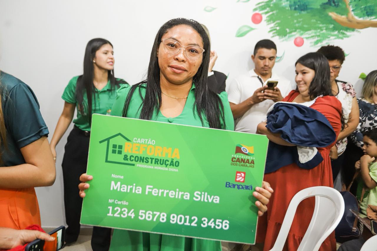 Prefeitura entrega 60 novos Cartões Reforma e Construção em Canaã dos Carajás