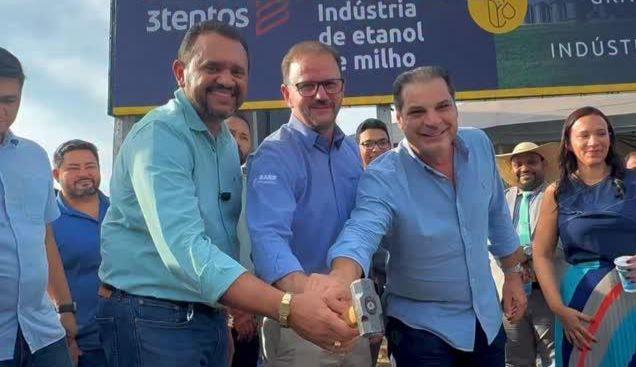 Redenção: Dr. Rener e 3tentos lançam a pedra fundamental da nova indústria de biocombustíveis