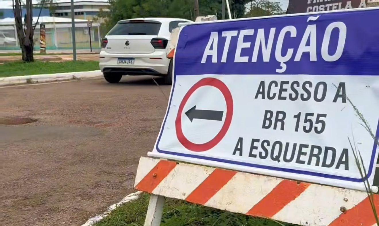Rompimento na BR-155 provoca mudanças no trânsito e Prefeitura de Redenção orienta motoristas