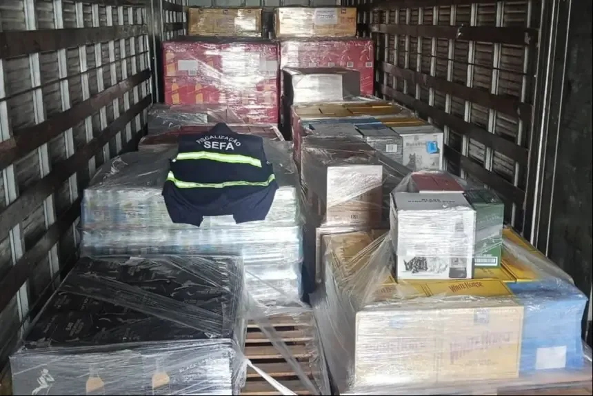 Sefa apreende bebidas alcoólicas e energéticos no sudeste do Estado