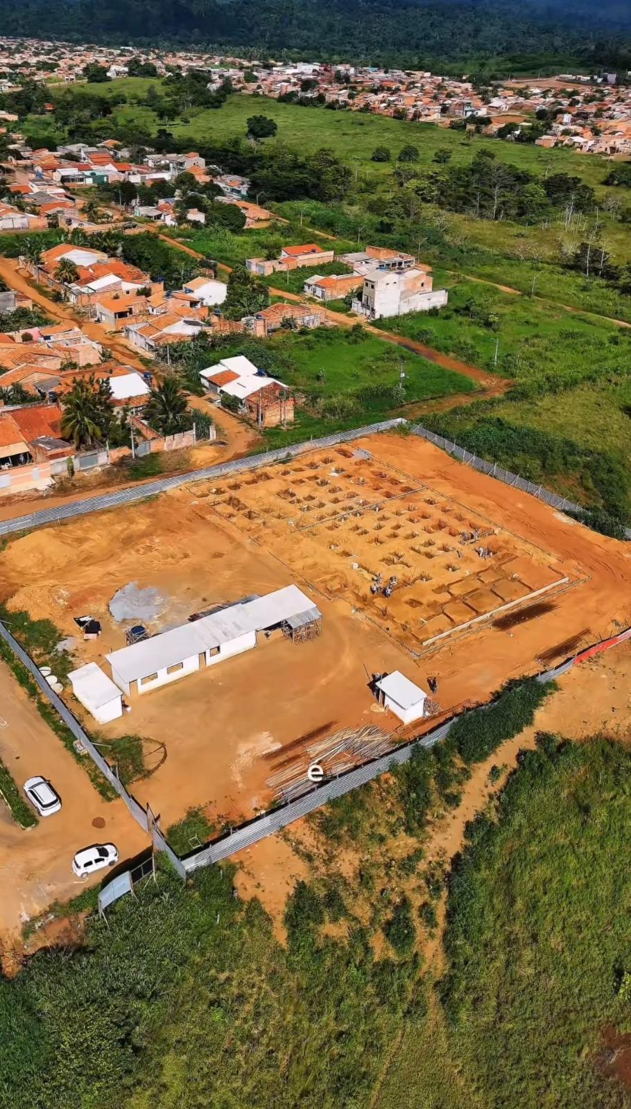 20% concluída: Aurélio mostra andamento das obras da UBS da VS-10 em Parauapebas