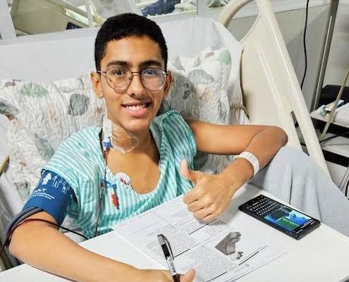 Estudante paraense aprovado em três cursos de Medicina fez o Enem internado durante transplante de medula