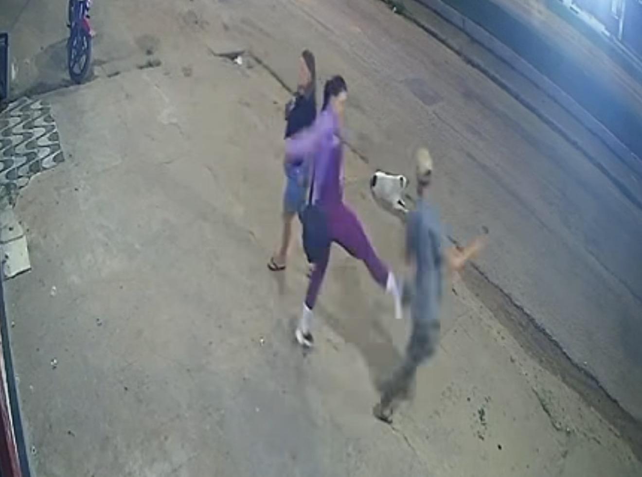 Heroína! Homem chuta gato e mulher reage no Pará