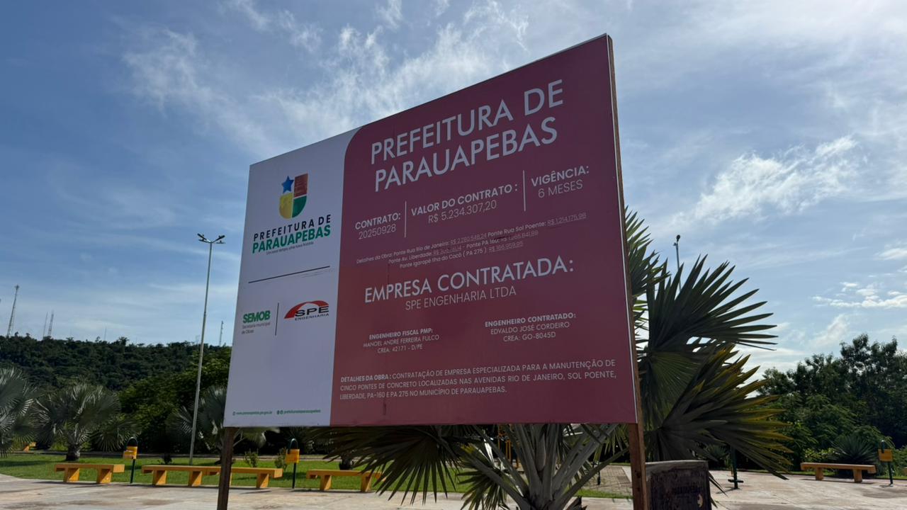 Parauapebas: interdição da ponte da Rua Sol Poente altera trânsito entre os bairros Rio Verde e União