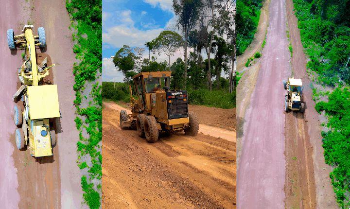 Recuperação da Vicinal 11 melhora acesso a comunidades em Goianésia do Pará