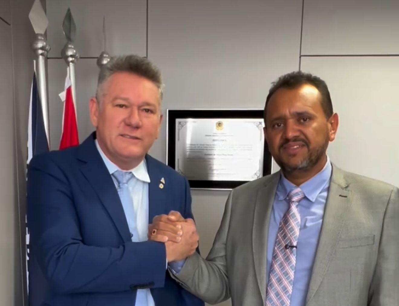 Em Brasília, Dr. Rener reforça parceria com Keniston Braga visando projetos para Redenção em 2026