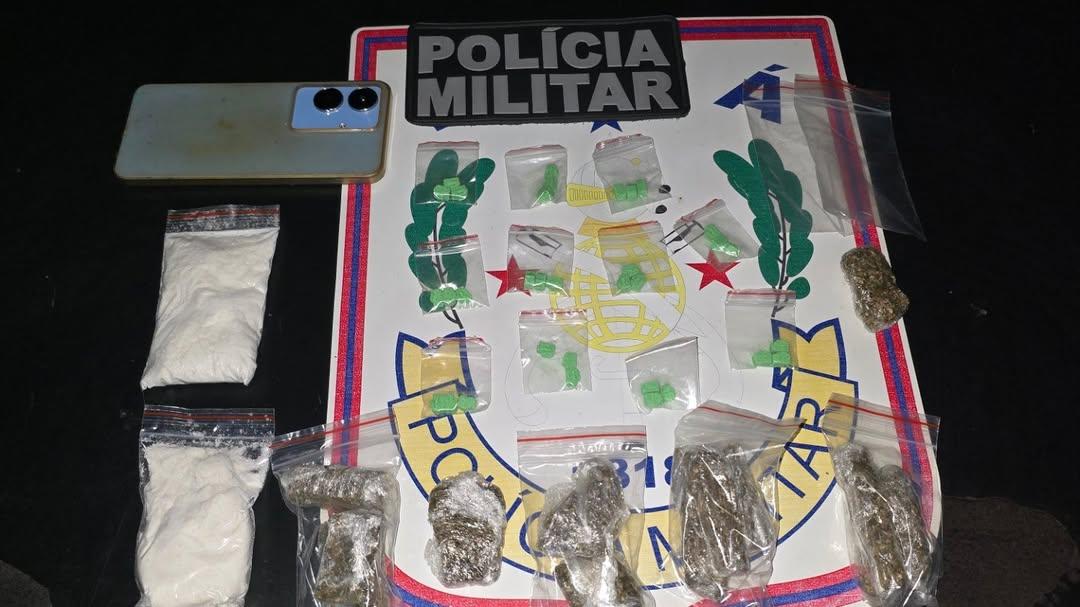 Homem é preso com drogas e ecstasy prontos para venda em Redenção
