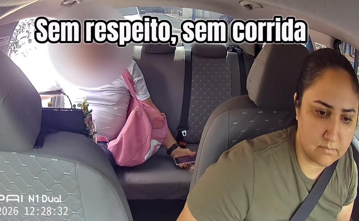 Motorista de aplicativo é alvo de críticas após trocar ofensas e expulsar idoso do carro