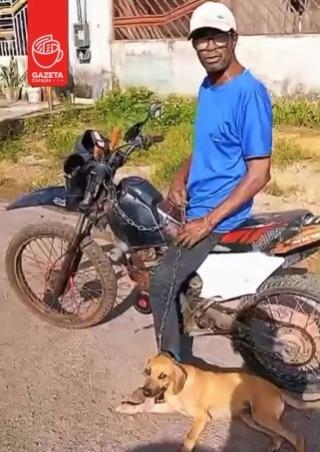 VÍDEO: Homem é flagrado arrastando cachorro pelas ruas de Breu Branco