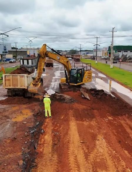 BR-155 em Xinguara recebe obras para ampliar segurança e mobilidade