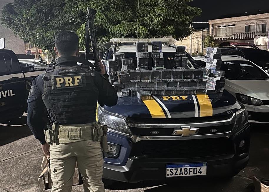 Castanhal: PRF apreende cigarros eletrônicos contrabandeados, na BR-316