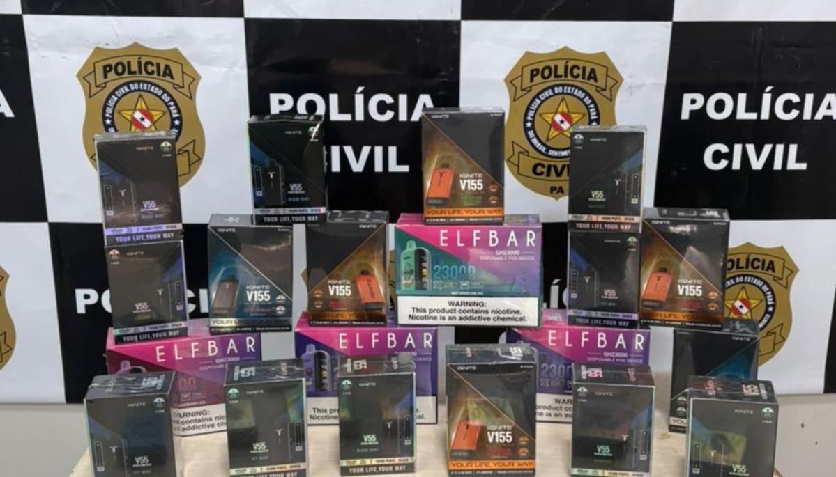 Homem é preso em flagrante por contrabando de cigarros eletrônicos em Parauapebas