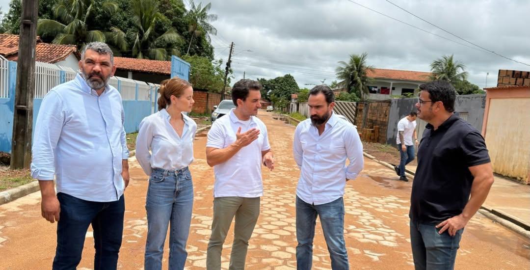 Marabá: Celso Sabino acompanha obras de pavimentação em Morada Nova