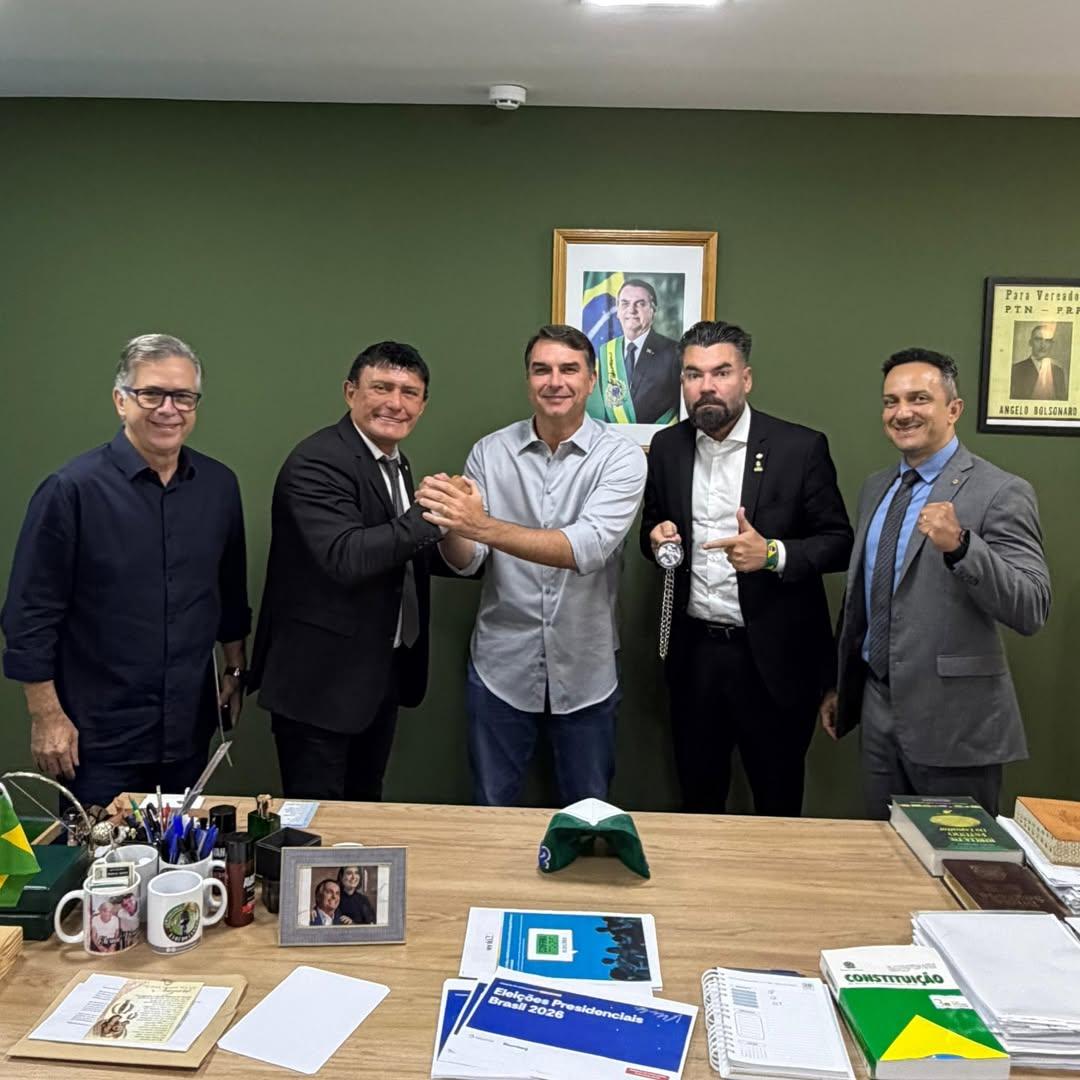 PL do Pará oficializa apoio à pré-candidatura de Flávio Bolsonaro à Presidência