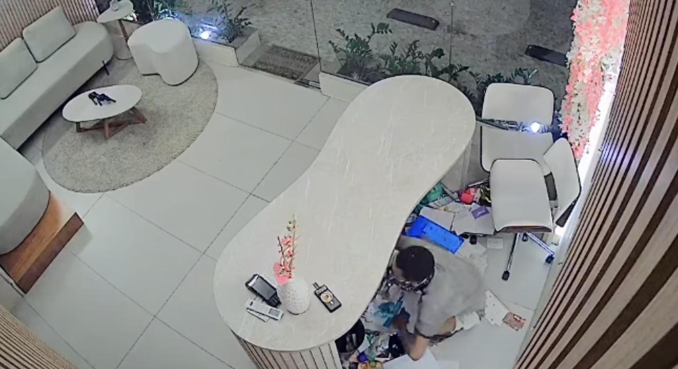 Bandido invade clínica, furta objetos e toma Danone antes de fugir, em Belém