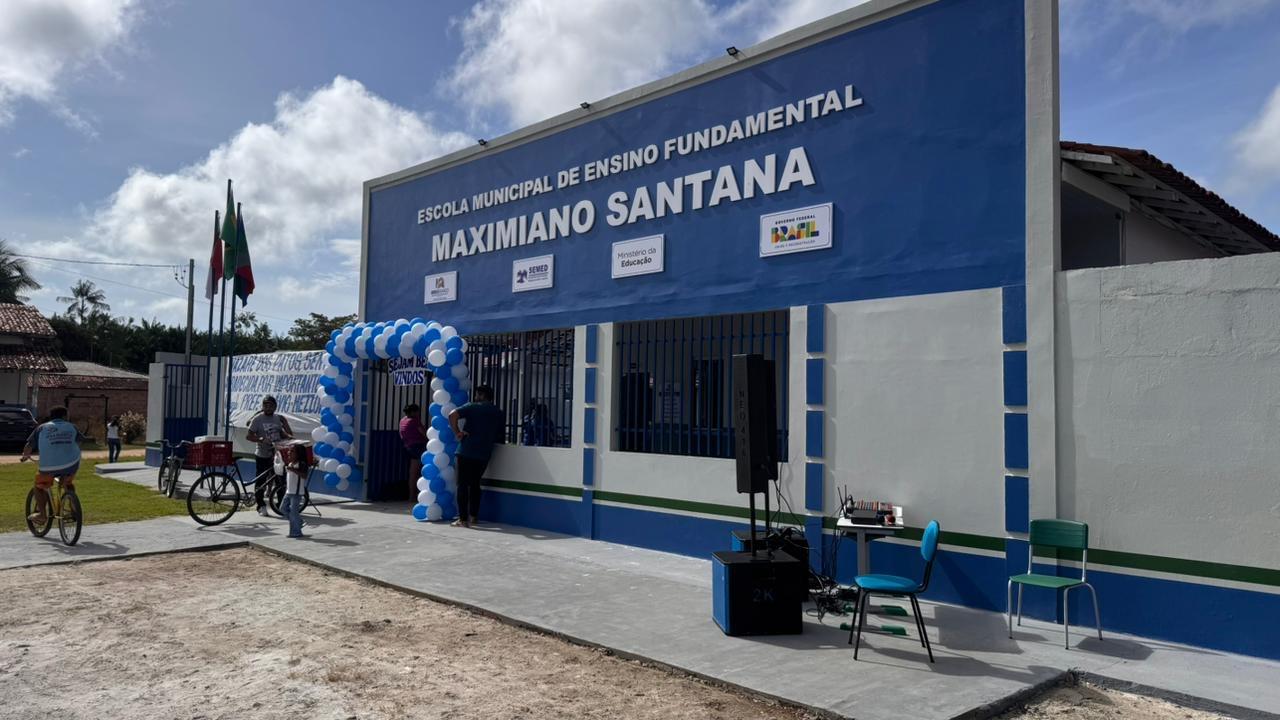 Escola Maximiano Santana é reinaugurada após reforma completa em Breu Branco
