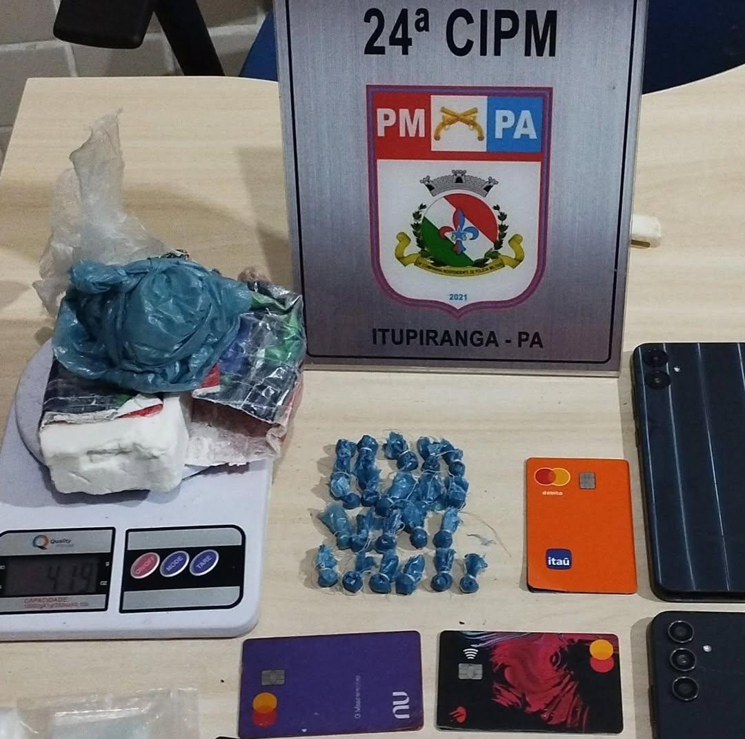 Itupiranga: Polícia apreende drogas após abordagem no bairro 12 de Outubro